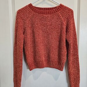 Altar'd State Orange Cropped Sweater